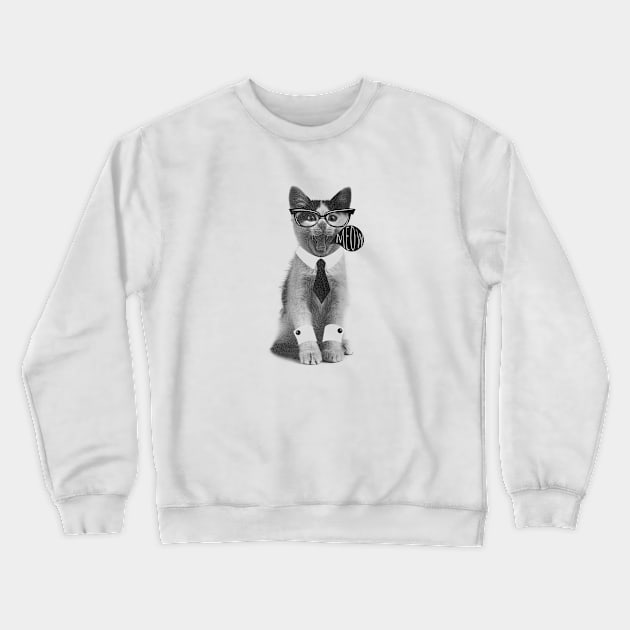 Boss Kitty Crewneck Sweatshirt by kaliyuga